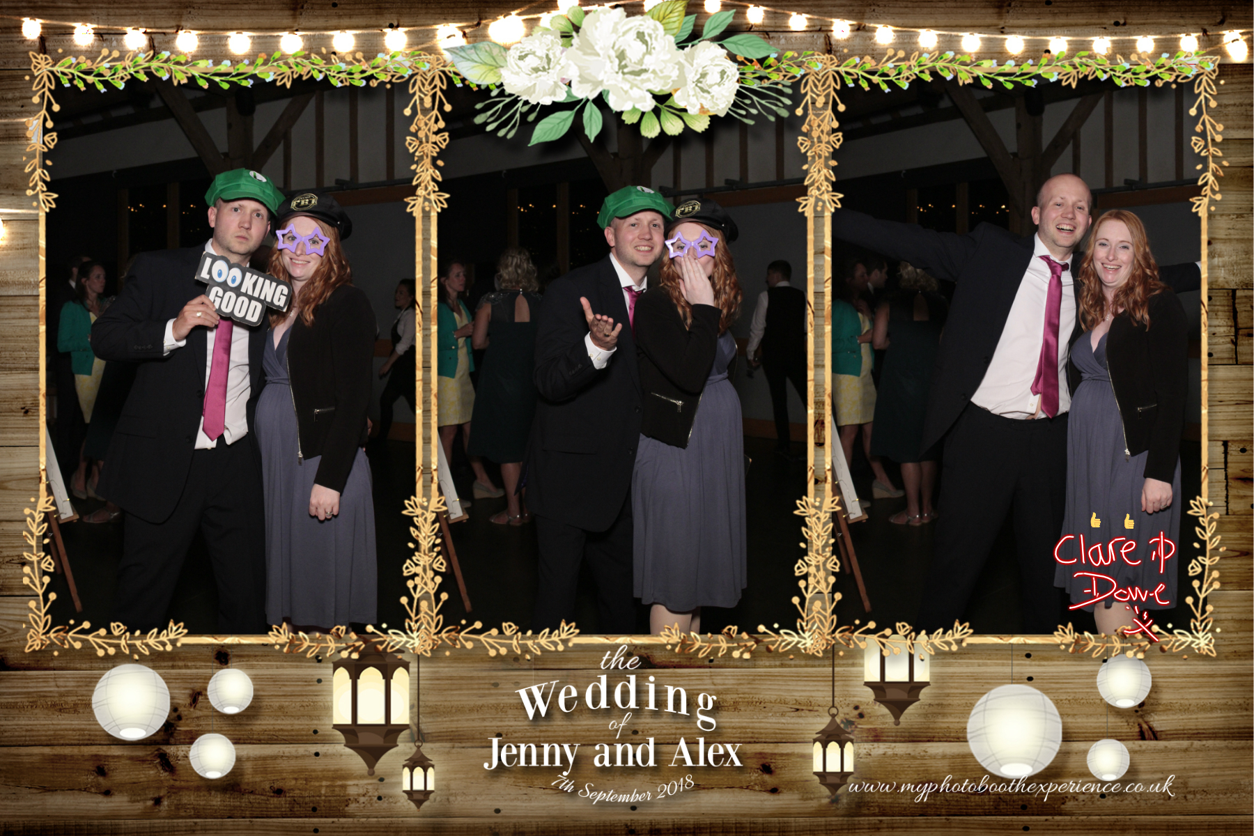 Jenny & Alex's Wedding | View more photos from the event at gallery.myphotoboothexperience.co.uk/u/MyPhotoBoothExperienceLtd/Jenny-Alexs-Wedding